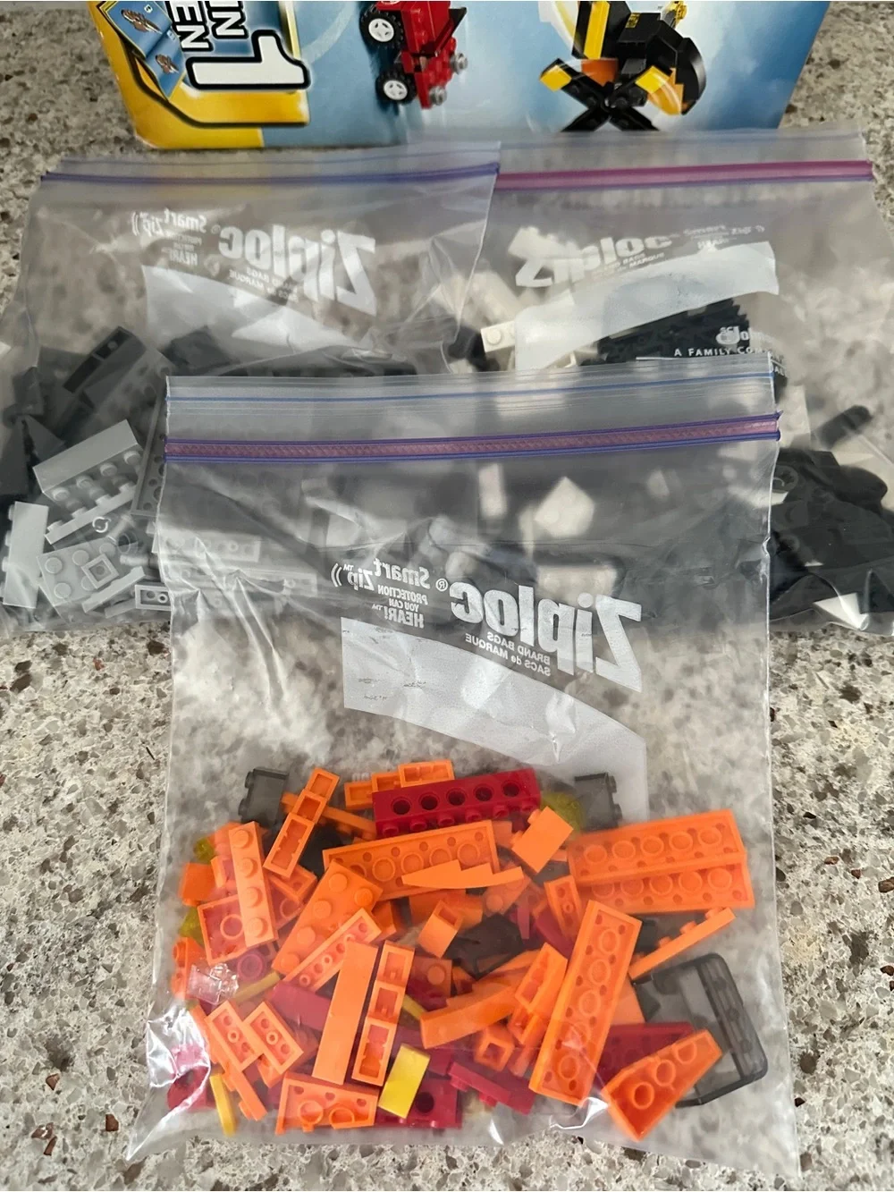 LEGO CREATOR Transport Chopper 7345 3-in-1 Retired BONUS LEGO 60000 Motorcycle